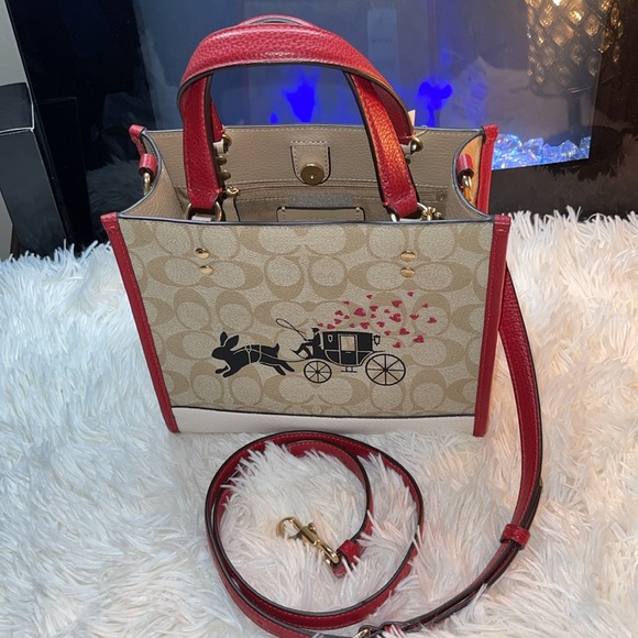 Coach | Bags | Coach Lunar New Year Dempsey Tote 22 In Signature Canvas ...